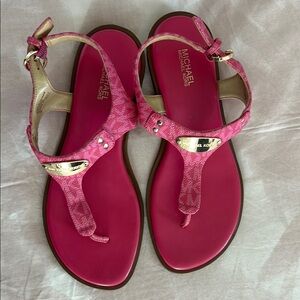 MICHAEL Michael Kors Pink T-Strap Sandals